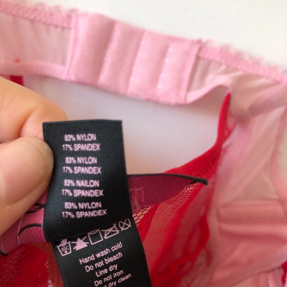 La Senza Red Lace Babydoll Bustier Lingerie NWT - Picture 6 of 6